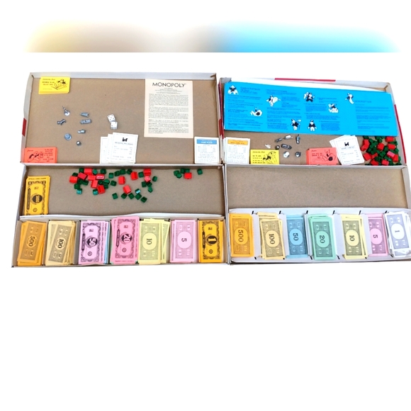Monopoly Board Game TWO Vintage Sets - Picture 2 of 10